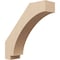 Ekena Millwork 3-inch W x 12-inch D x 12-inch H Imperial Rough Cedar Woodgrain TimberThane Knee Brace, Primed BRCUR03X12X12IMPRCPR - alternate 1